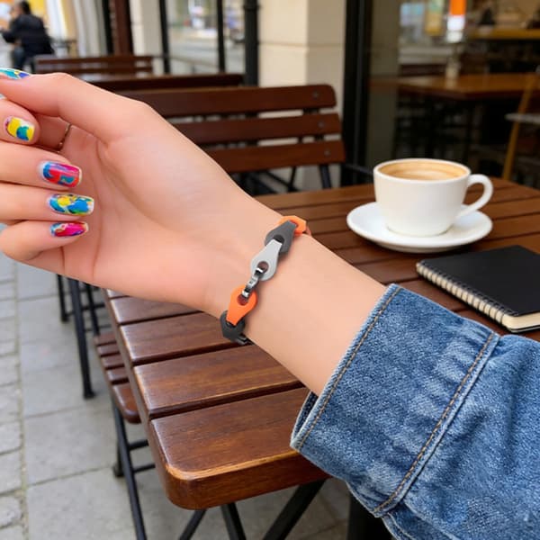 Urrem til Google Fitbit Air, delt hul håndledsrem, 2 pakker Style 3