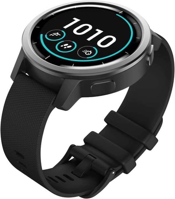 Rem til Garmin Vivoactive 4/Forerunner 255/265, 22mm Silikone Quick Release Erstatningsrem Black