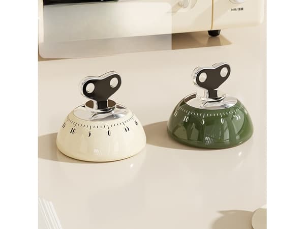 Magnetisk Timer, Studie/Køkken Bagepåmindelse (Hvid/Grøn), 2-pak