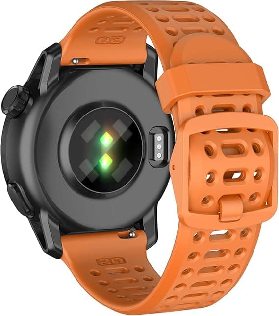 Rem til Coros Pace 2, Forerunner 245/645/55 Silikone Quick Release Urrem 20mm Orange