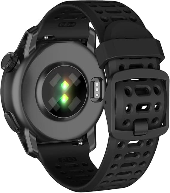 Rem til Coros Pace 2, Forerunner 245/645/55 Silikone Quick Release Urrem 20mm Black