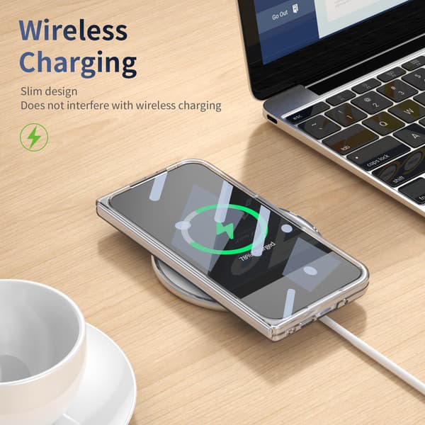 Etui til Google Pixel 10 Pro Fold, gjennomsiktig etui med 360° magnetisk ringstativ Silver