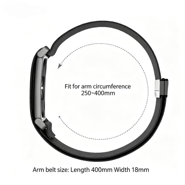 Klokkerem til Google Fitbit Air, elastisk nylonarmbånd med magnetisk spenne Starlight