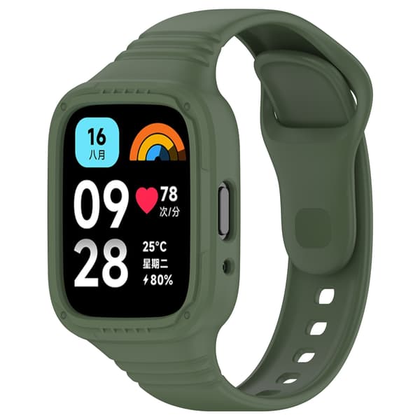 Urrem til Redmi Watch 3 Active silikone (mørkegrøn)