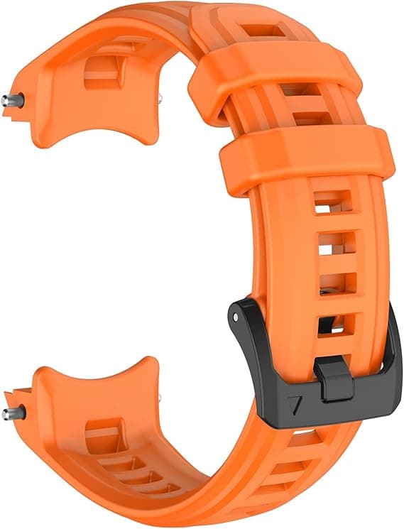 Rem til Garmin Instinct E 45mm, blød silikone erstatningsurrem 22mm Orange