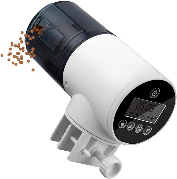 Automatisk fiskefoderautomat med timer