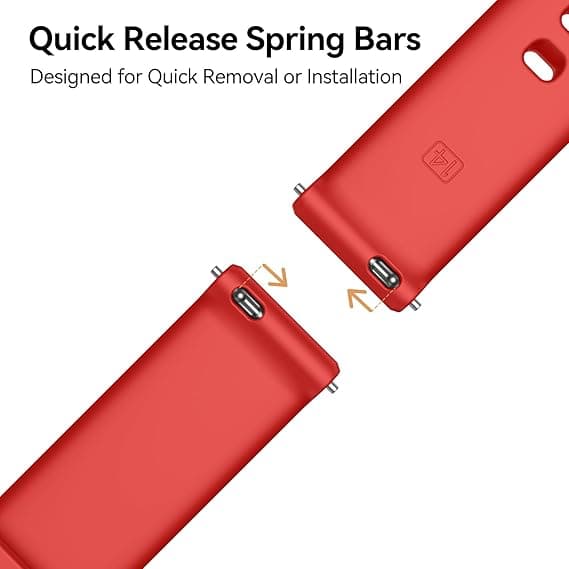 Urrem til Garmin Lily 2 Smartwatch 14mm Silikone Quick Release Erstatningsurrem til Lily 2 Active Red