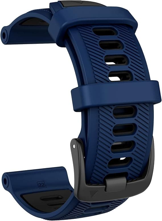 Urrem til Garmin Forerunner 965, Forerunner 955, Forerunner 945, Forerunner 935, Fenix 5 Silikone Erstatningsrem 22mm Blue