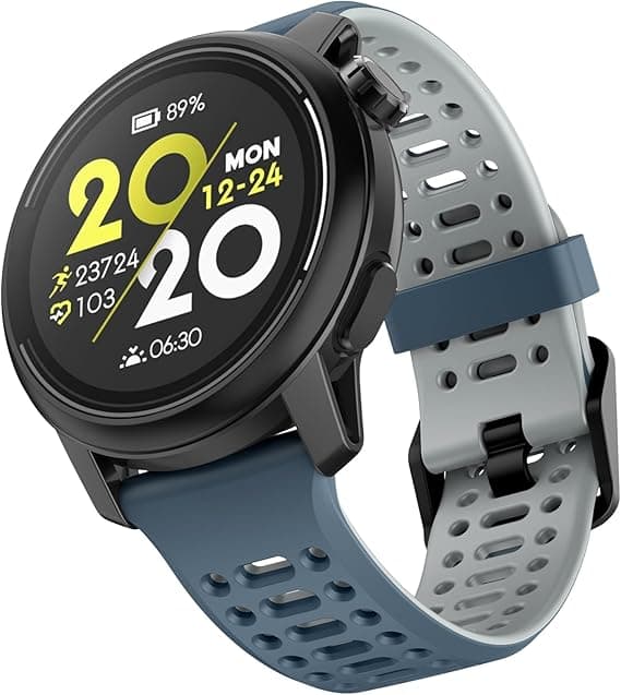 Urrem til Coros Pace 2, Forerunner 55/245/645 Music Silikone Quick Release Erstatningsrem 20mm Blue