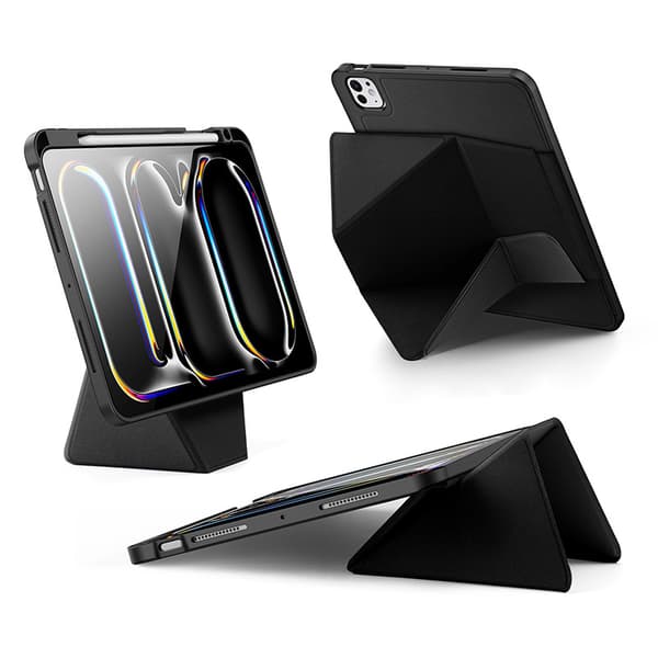 Fodral til iPad Pro 11 2024/2025, Slim Stand med blyantholder (sort)