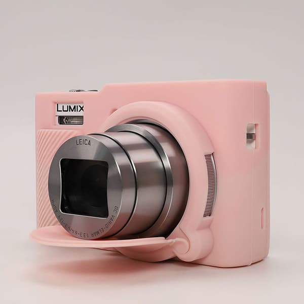 Etui til Panasonic ZS99/TZ99, mykt silikonmateriale Rose Red