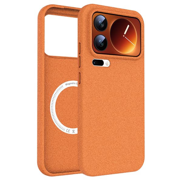 Futteral til Xiaomi 17 Pro Max, Myk Silikon (Oransje)