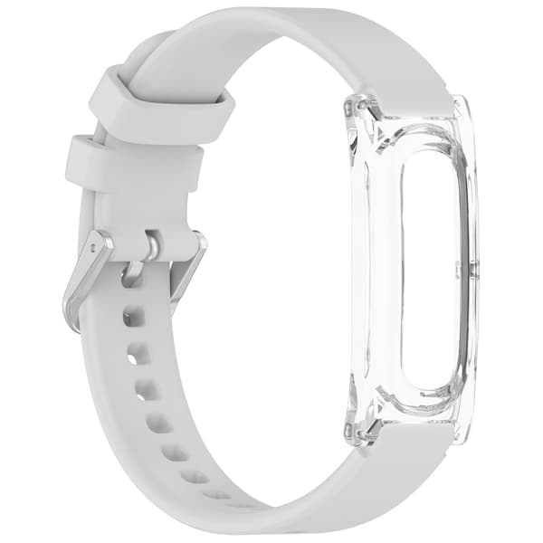 Urrem til Google Fitbit Air, delt silikone armbånd Light Gray