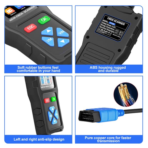 Bildiagnostikk T100 OBDII Bilfeilkodeleser