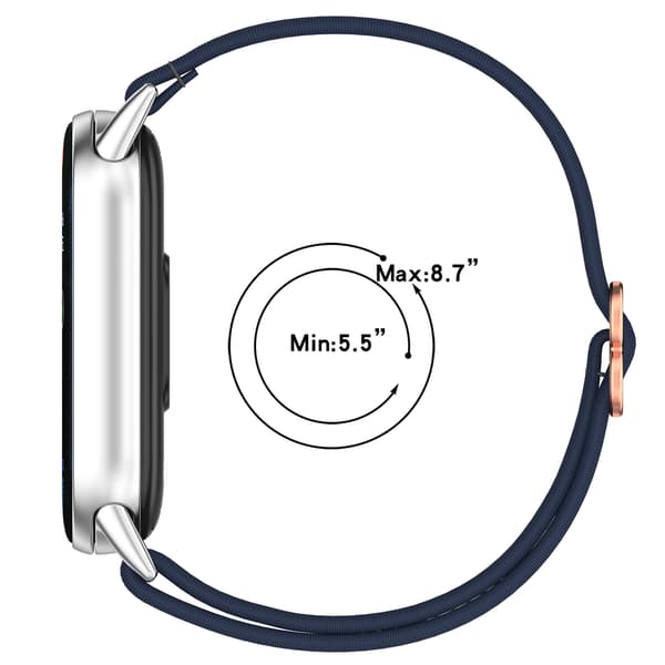 Rem til Xiaomi Band 8 /9 /10 /11, Blød Elastisk Nylon Vævet Erstatning Light Green