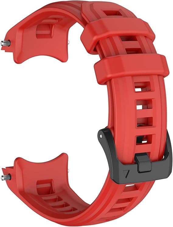 Rem til Garmin Instinct E 45mm, blød silikone erstatningsurrem 22mm Red