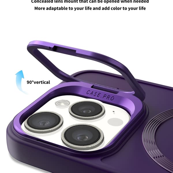 Telefondeksel til iPhone 17 Pro Max Støtteben Støtsikkert Magnetisk Green