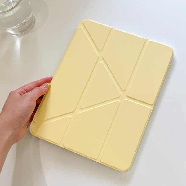 Futteral til iPad Air 11 2026, Transparent akryl bakpanel (grå)
