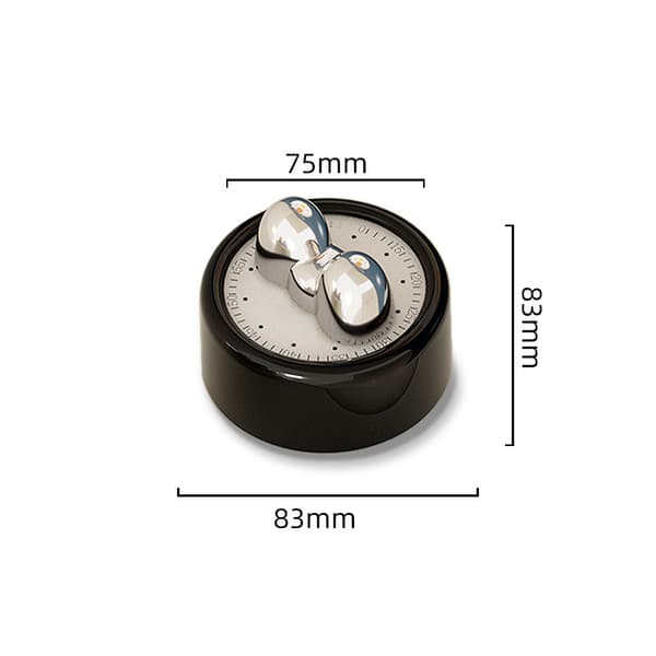 Magnetisk timer, studie-/kjøkkenbakepåminnelse (Minnie/svart)