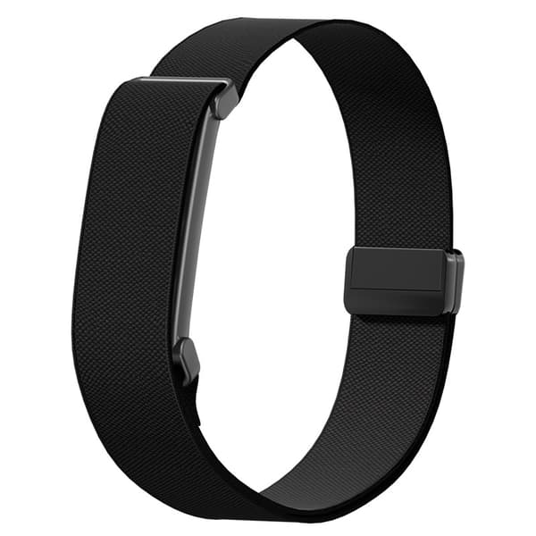 Klokkerem til Google Fitbit Air, elastisk nylonarmbånd med magnetisk spenne Black