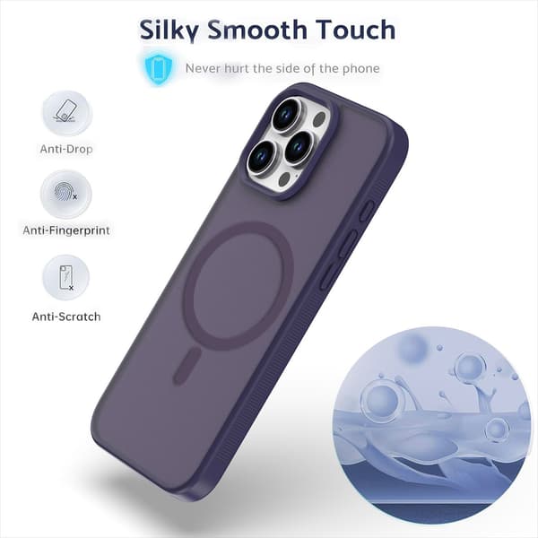 Telefoncover til iPhone 17 Pro Max Hybrid Stødsikkert Magnetisk Robust Black