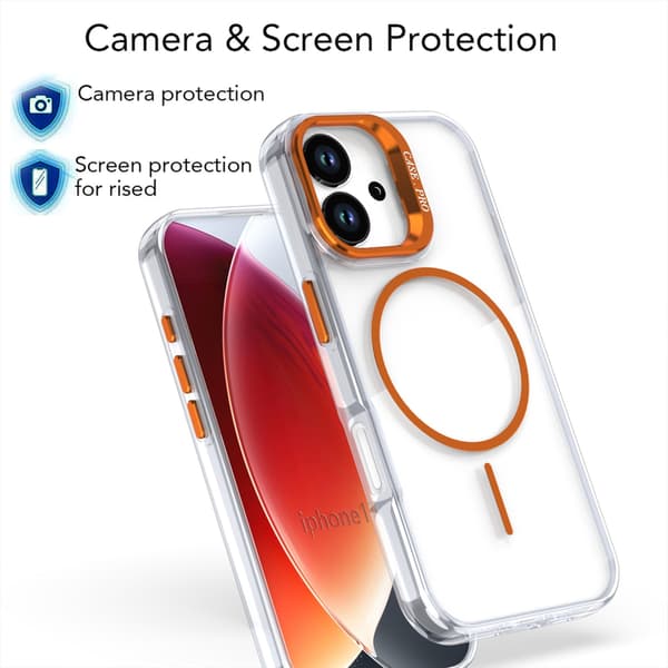 Telefondeksel til iPhone 17 Pro Max Hybrid Støtteben Støtsikkert Magnetisk Blue
