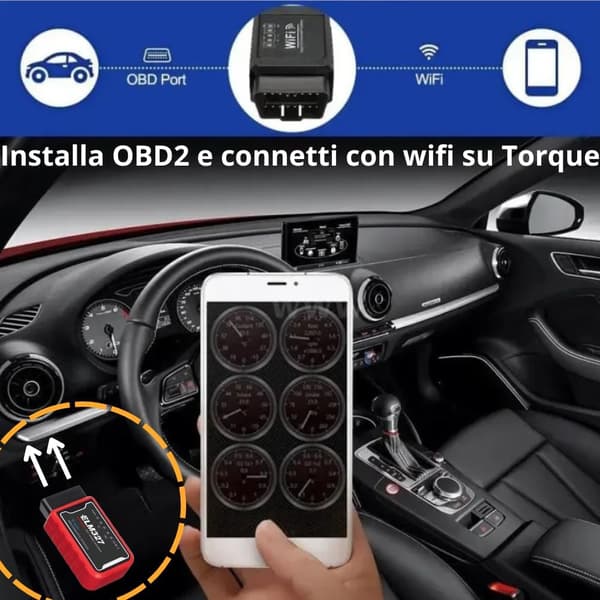 Bil Diagnostik WIFI ELM327 OBD II til Android og Apple systemer