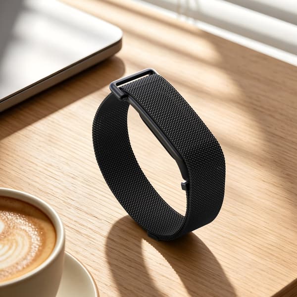 Urrem til Google Fitbit Air, magnetisk metalspænde Black