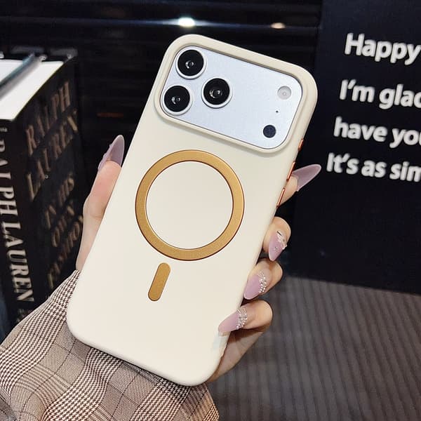 Telefonfodral för iPhone 17 Pro Max Robust Stötsäkert Magnetiskt White