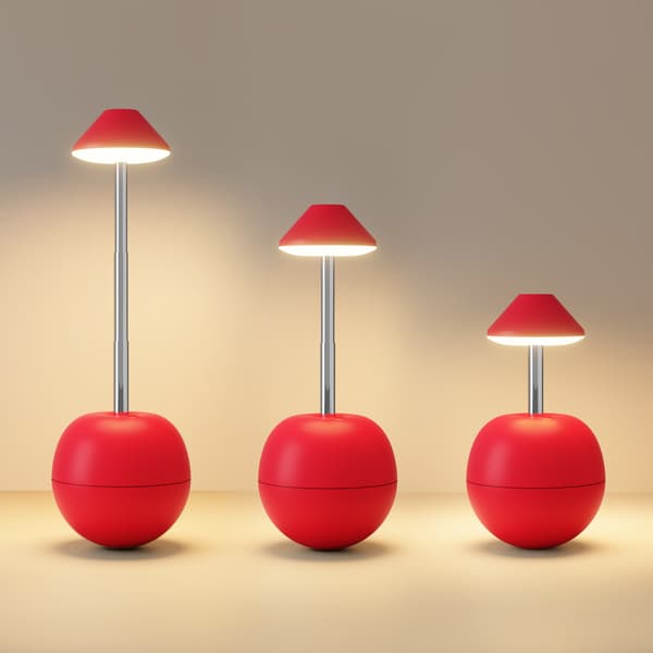 Justerbart USB LED nattlys for nattbord. Red