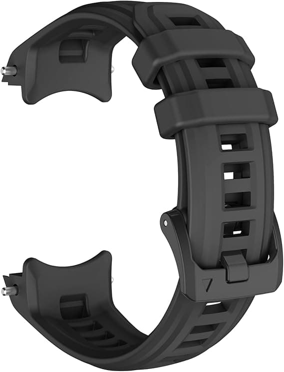 Rem til Garmin Instinct E 45mm, blød silikone erstatningsurrem 22mm Black