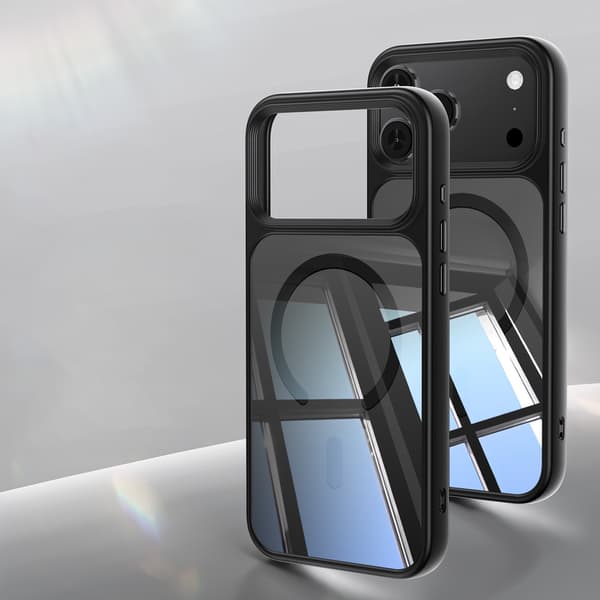 Telefonfodral för iPhone 17 Pro Max Hybrid Stötsäkert Magnetiskt Robust Black