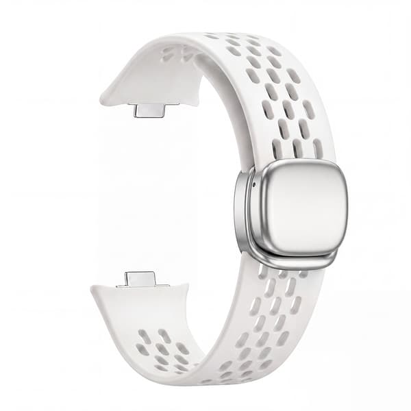 Rem til Xiaomi 8 /9 /10 Pro, magnetisk spenne, pustende silikon White