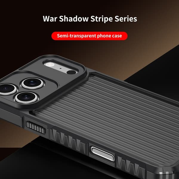 Telefoncover til iPhone 17 Pro Max Hybrid Stødsikkert Robust Gray