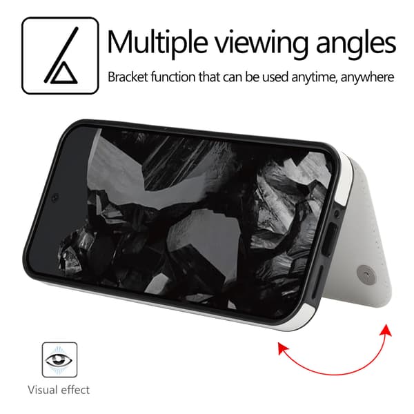 Fodral för Google Pixel 10/10Pro, med kortplats, PU-lädermaterial Brown