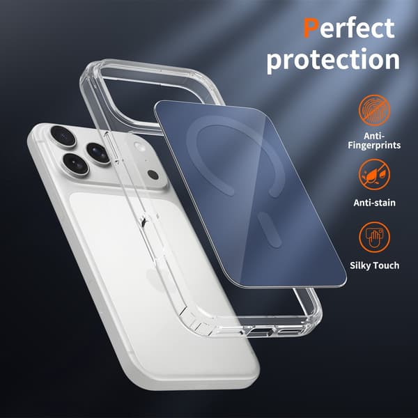 Telefondeksel til iPhone 17 Pro Max Hybrid Støtsikkert Robust Magnetisk Blue