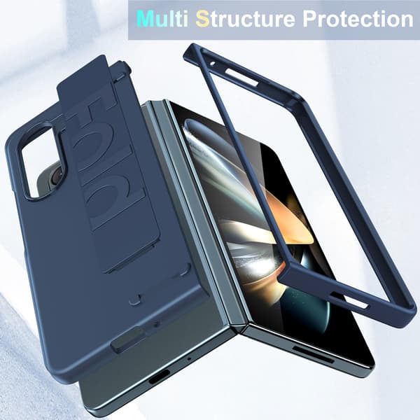 Telefondeksel til Samsung Galaxy Z Fold 6 Håndleddsstropp Trådløs lading Støtsikker Robust Slank White
