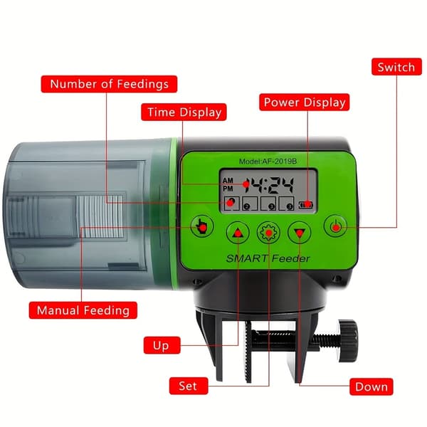 Fiskefoder Intelligent Timing Automatisk Fodring
