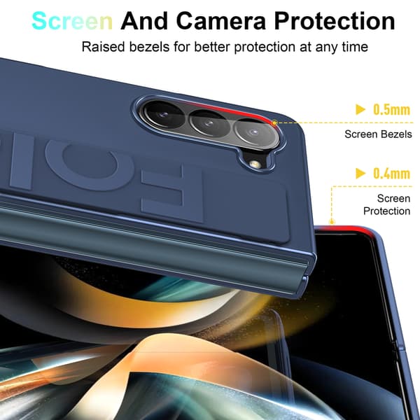 Telefondeksel til Samsung Galaxy Z Fold 6 Håndleddsstropp Trådløs lading Støtsikker Robust Slank Black
