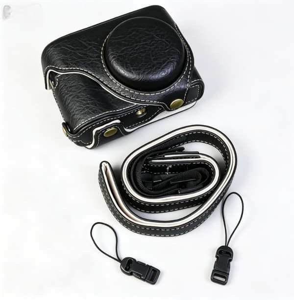 Kamerataske til Panasonic Lumix TZ99/ZS99, PU-lædermateriale Black
