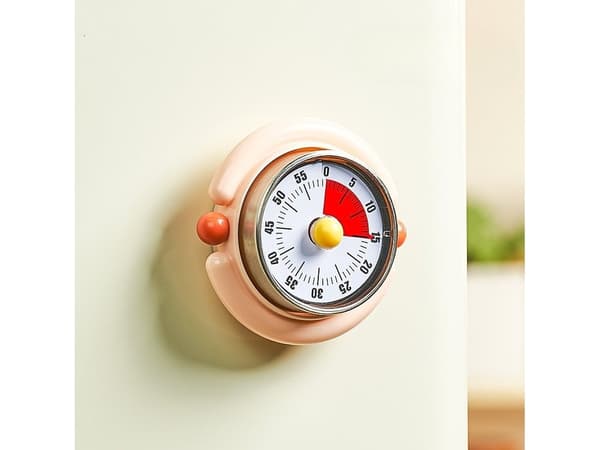 Visuell magnetisk timer, påminnelse för studier/köksbakning (rosa)