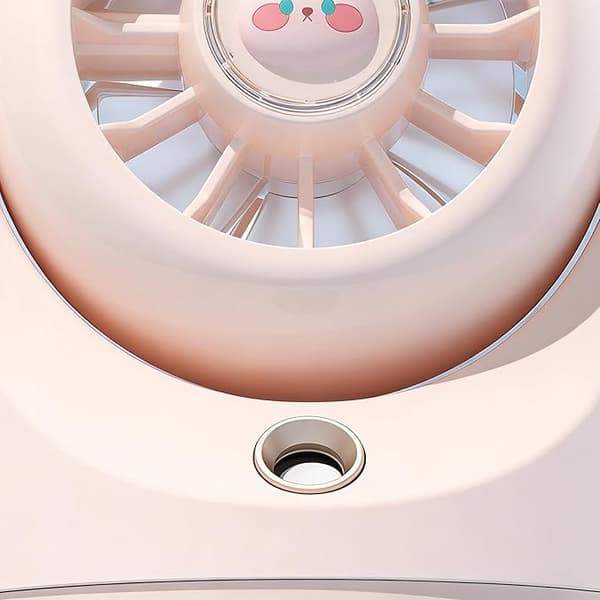 Mini Vifte Oppladbare Tåkekjølevifter Pink