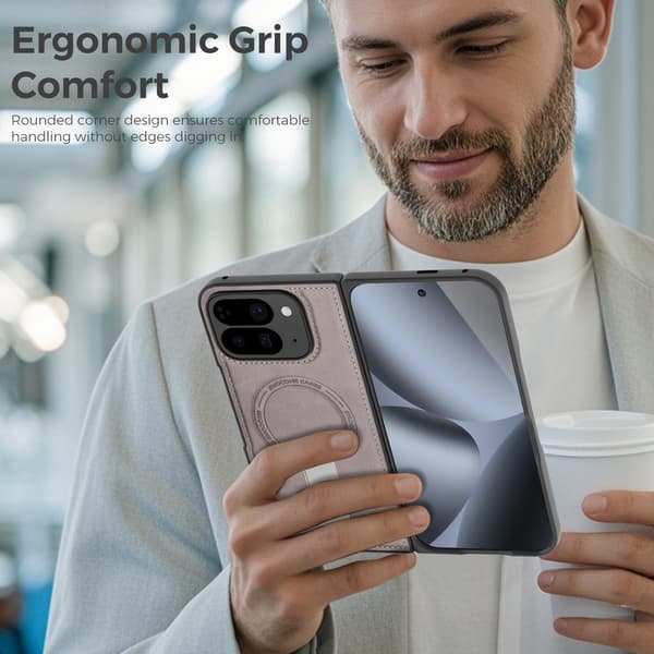 Telefonfodral för Google Pixel 10 Pro Fold Robust Stativ Magnetisk Gray