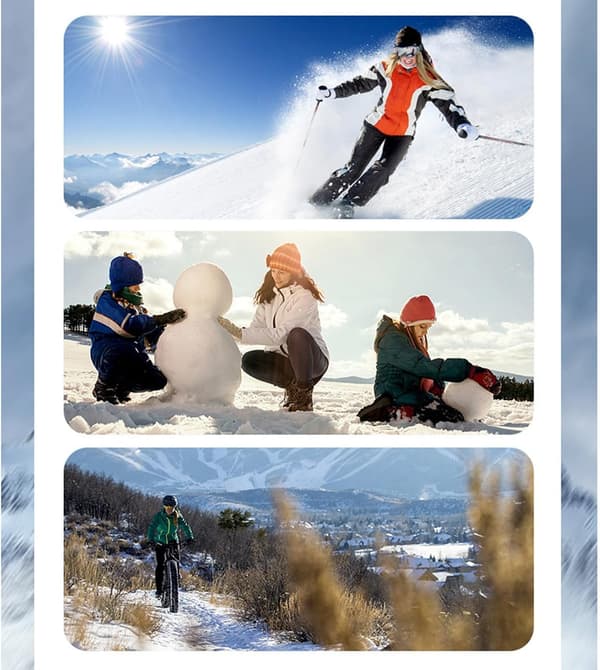 Vintervarme handsker, til løb, cykling og snowboarding Black S