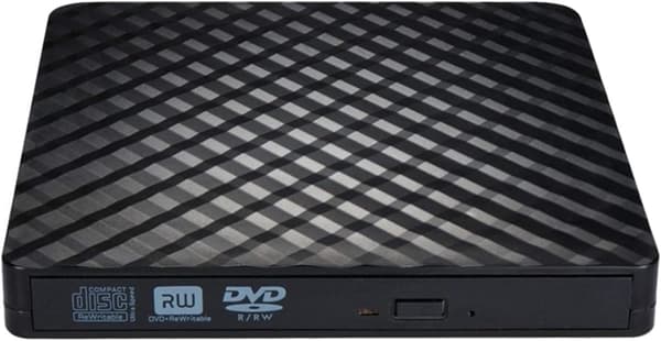 DVD-afspiller, ekstern USB 3.0 bærbar CD/DVD±RW optisk drevbrænder, til bærbar computer stationær (sort)
