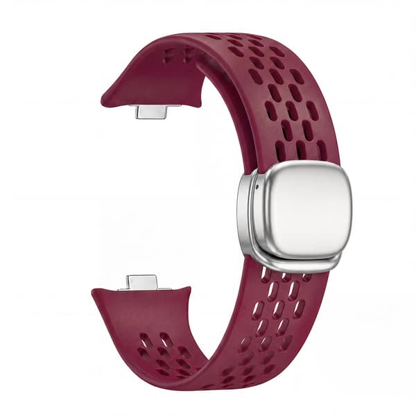 Rem til Xiaomi 8 /9 /10 Pro, magnetisk spenne, pustende silikon Claret