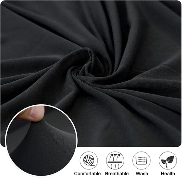 Sofatrekk med høy elastisitet, skjørtedesign, størrelse: 2-seter (140-185 cm) Light Gray