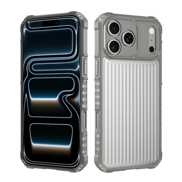 Telefoncover til iPhone 17 Pro Max Hybrid Stødsikkert Robust Gray