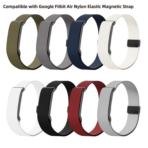Klockarmband för Google Fitbit Air, elastiskt nylonarmband med magnetspänne Red
