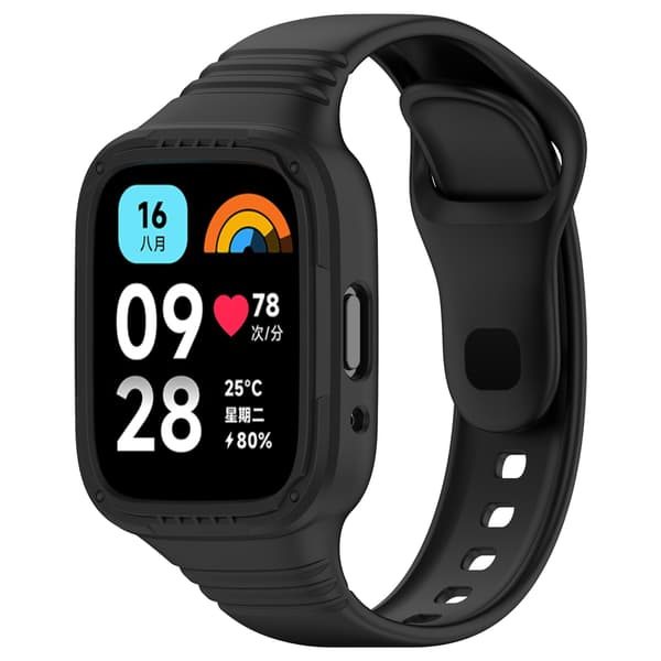 Urrem til Redmi Watch 3 Active silikone (sort)